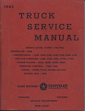 1965 Truck Service Manual