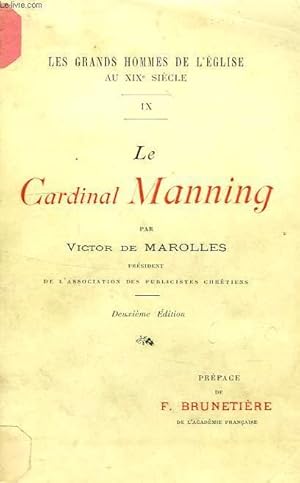 Seller image for LE CARDINAL MANNING for sale by Le-Livre