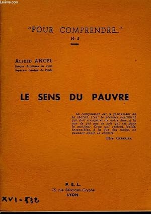 Seller image for LE SENS DU PAUVRE for sale by Le-Livre