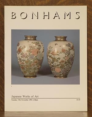 JAPANESE WORKS OF ART, BONHAM'S, NOVEMBER 17, 1992