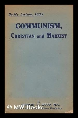 Immagine del venditore per Communism, Christian and Marxist venduto da MW Books