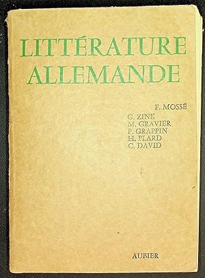 Seller image for Histoire de la littrature allemande for sale by LibrairieLaLettre2