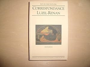 Seller image for CORRESPONDANCE LUZEL RENAN for sale by Le temps retrouv