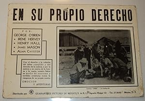 "EN SU PROPRIO DERECHO": A VINTAGE LOBBY CARD WITH AN ORIGINAL PHOTO FOR THE MEXICAN RELEASE OF T...