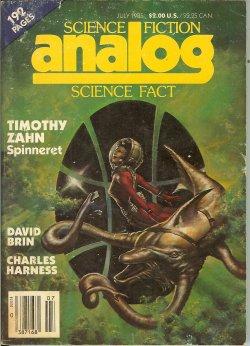 Imagen del vendedor de ANALOG Science Fiction/ Science Fact: July 1985 ("Spinneret") a la venta por Books from the Crypt