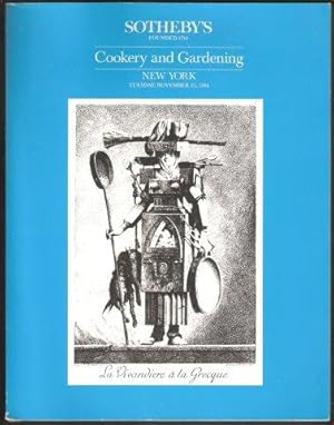 Seller image for Sale catalogue of books on Cookery, Viticulture, Gardening and Related Subjects. Sotheby, New York, 1986. for sale by Janet Clarke Books ABA