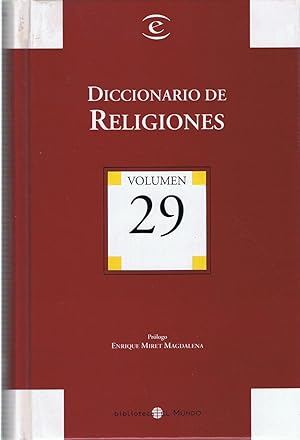 Imagen del vendedor de DICCIONARIO DE RELIGIONES a la venta por Librera Torren de Rueda