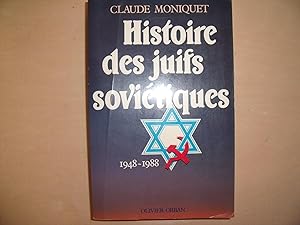 Seller image for HISTOIRE DES JUIFS SOVIETIQUES 1948 1988 for sale by Le temps retrouv