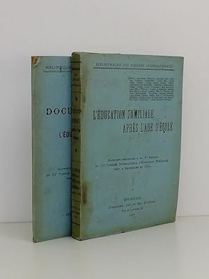 [ Lot de 2 vol., IIIe Congrès International d'Education Familiale, Bruxelles, 1910 ] L'éducation ...