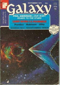 Bild des Verkufers fr GALAXY Science Fiction: September, Sept. 1975 ("Inferno") zum Verkauf von Books from the Crypt