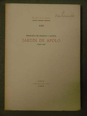 Image du vendeur pour JARDN DE APOLO (Madrid, 1624). mis en vente par Auca Llibres Antics / Yara Prez Jorques