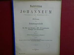 Image du vendeur pour Die gegen den Handel der Lateiner mit den Saracenen gerichteten krichlichen und staatlichen Verbote (Abhandlung)./ Schulnachrichten. - Einladungsschrift zu den das Ende des Schuljahres 1879 - 80 bezeichnenden Feierlichkeiten und Prfungen des Johanneum Gymnasiums und der Realschule I. Ordnung in Zittau (Progr.Nr. 457). mis en vente par books4less (Versandantiquariat Petra Gros GmbH & Co. KG)