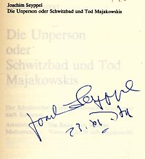 Die Unperson oder Schwitzbad und Tod Majakowskis. Der Schriftsteller im real existierenden Sozial...