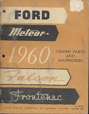 Imagen del vendedor de Ford, Meteor, Falcon, Frontenac Chassis Parts and Accessories 1960 a la venta por Black Sheep Books