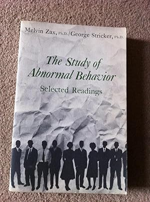 The Study of Abnormal Behavior. Selected readings