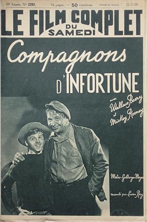 Seller image for COMPAGNONS D'INFORTUNE : Le Film Complet du Samedi n2293 du 22-7-1939 for sale by Bouquinerie L'Ivre Livre