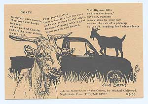 Bild des Verkufers fr Goats zum Verkauf von Between the Covers-Rare Books, Inc. ABAA