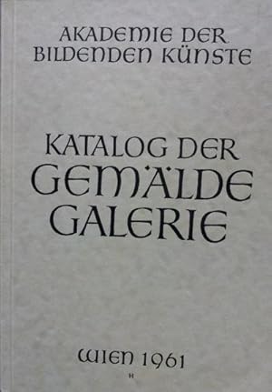 Katalog der Gemaelde Galerie