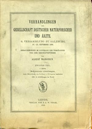 Verhandlungen der Gesellschaft Deutscher Naturforscher und Ärzte - 81. Versammlung zu Salzburg 19...