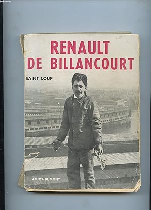 Bild des Verkufers fr RENAULT DE BILLANCOURT zum Verkauf von Le-Livre