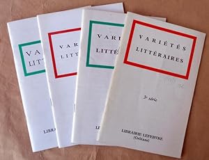 Image du vendeur pour Varits Littraires. Ensemble de 4 catalogues de la Librairie Eric Lefebvre d'Orlans. mis en vente par librairie sciardet