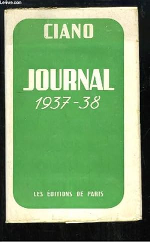 Bild des Verkufers fr Journal Politique, 1937 - 1938 zum Verkauf von Le-Livre