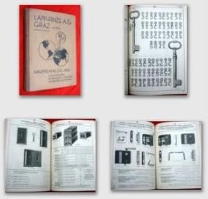 LAPP-FINZE A.G. GRAZ Austria HAUPTKATALOG 1932, Catalogue of KEYS, LOCKS, HINGES Etc. + Separate ...