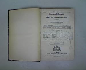 Immagine del venditore per Allgemeine Bibliographie der Staats- und Rechtswissenschaften. XXXII. Jahrgang 1899, No. 1 und 2, Januar-Februar. bersicht der auf diesen Gebieten im deutschen und auslndischen Buchhandel neu erschienenen Literatur. venduto da Antiquariat Bookfarm