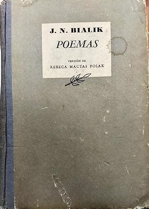 Bild des Verkufers fr Poemas. Versin de Rebeca Mactas Polak zum Verkauf von Librera Monte Sarmiento