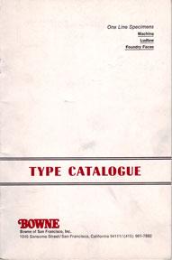 Type Catalogue.