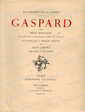 Imagen del vendedor de Les Soldats de la guerre. Gaspard. a la venta por Librairie Chretien