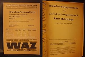 Branchen-Fernsprechbuch zum Amtlichen Fernsprechbuch 9 Rhein-Ruhr-Lippe - Ausgabe 1968/69, Stand ...