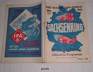 DDR-Meisterschafts-Endlauf 1951 Sachsenring - offzielles Programm