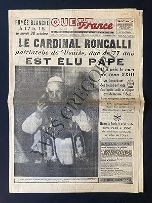 OUEST FRANCE-MERCREDI 29 OCTOBRE 1958