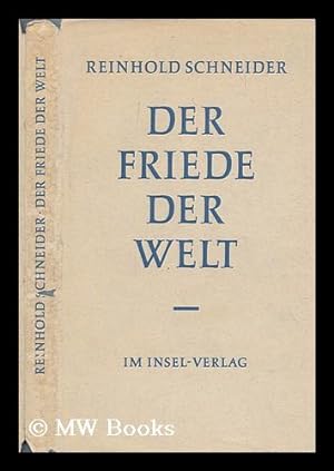 Image du vendeur pour Der Friede der Welt mis en vente par MW Books Ltd.