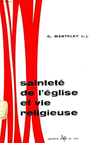 Seller image for SAINTETE DE L'EGLISE ET VIE RELIGIEUSE for sale by Le-Livre