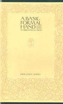 Seller image for A Basic Formal Hand. for sale by Wittenborn Art Books