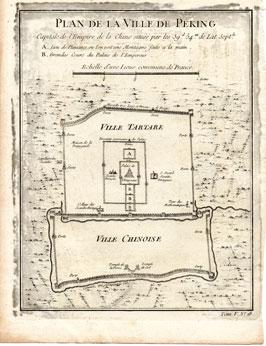 Plan de la Ville de Peking (CPierre-Quentin Chedel. hina).