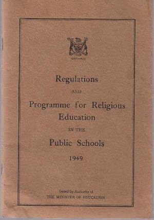 Regulations and Programme for Religious Education in the Public Schools, 1949