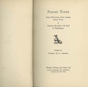 Seller image for Forest Trees - Some Directions About Raising Forest Trees (edited By Professor M.L.Anderson) for sale by Karen Jakobsen (Member of the PBFA)
