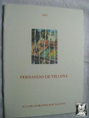Imagen del vendedor de FERNANDO DE VILLENA a la venta por Librera Maestro Gozalbo