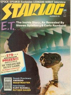 Seller image for STARLOG: #63; October, Oct. 1982 for sale by Books from the Crypt