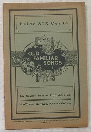 Imagen del vendedor de Brewer's Collection of Old Familiar Songs a la venta por you little dickens