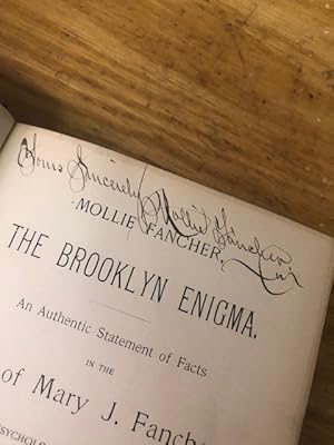 Seller image for MOLLIE FANCHER: The Brooklyn Enigma, An Authentic Statement of Facts. . for sale by John K King Used & Rare Books