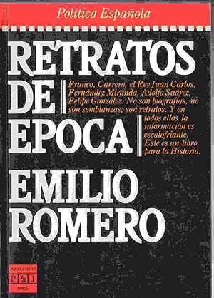 Imagen del vendedor de RETRATOS DE EPOCA a la venta por LIBROS OTRA MIRADA