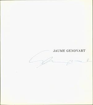 Seller image for Presncies del nostre temps: Jaume Genovart, Febrer 1983 for sale by Eureka Books