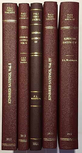 Bild des Verkufers fr The Book of the Kindred Sayings (Translation of Samyutta-nikaya). [5 Volume Set] zum Verkauf von Joseph Burridge Books