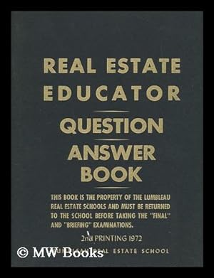 Seller image for Real Estate Educator - Question, Answer Book for sale by MW Books Ltd.