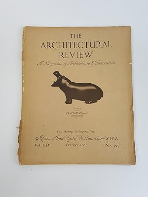 Bild des Verkufers fr The Architectural Review, Vol. LXVI. No. 395 October 1929 zum Verkauf von Keoghs Books