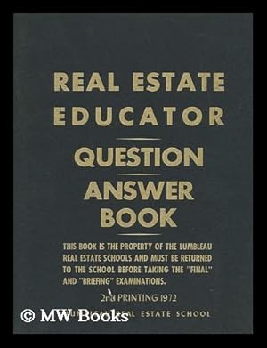 Seller image for Real Estate Educator - Question, Answer Book for sale by MW Books